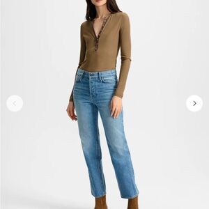 Veronica Beard Blue Straight Leg Jeans